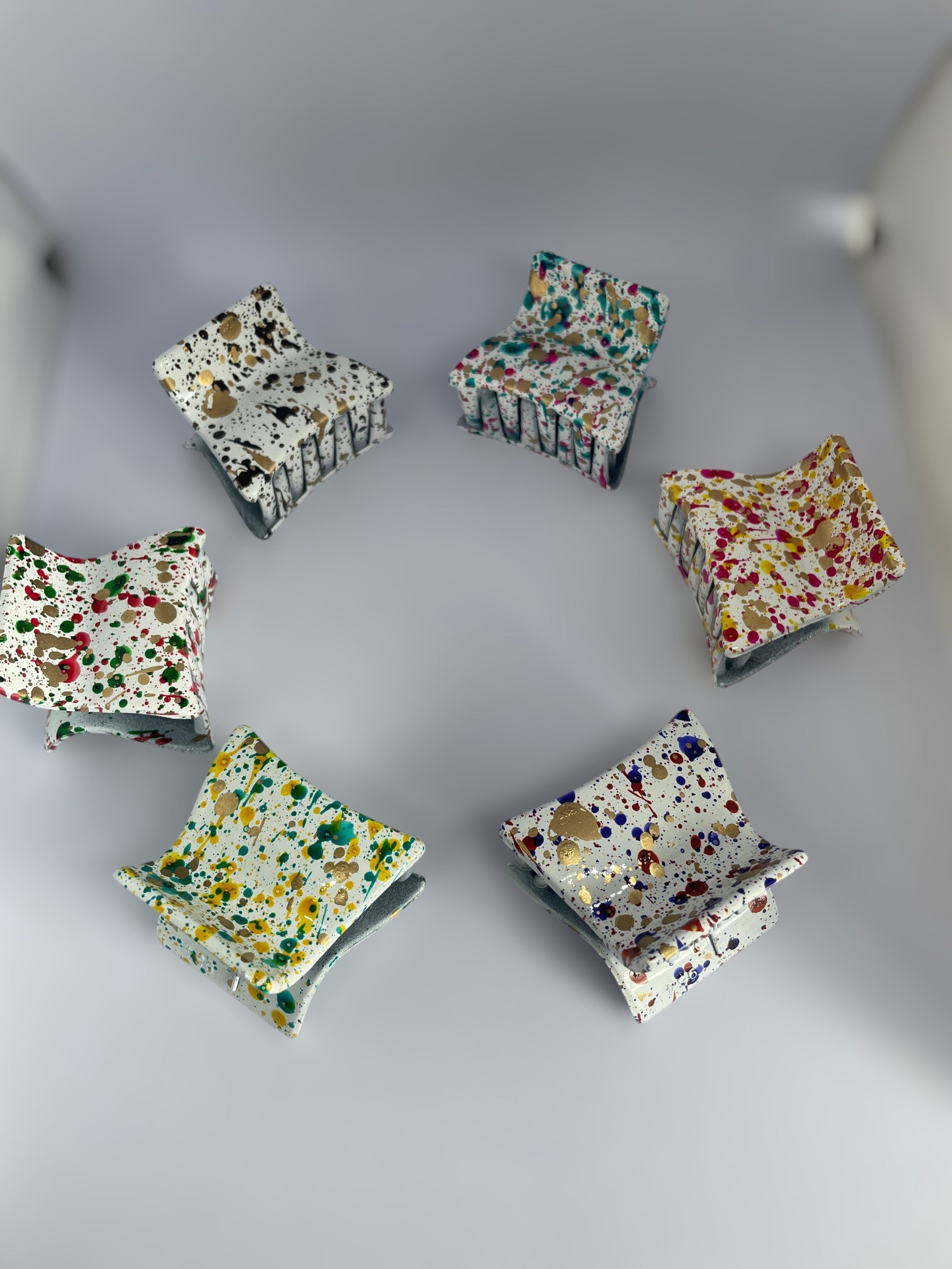 Color Splash Square Hair Clutcher